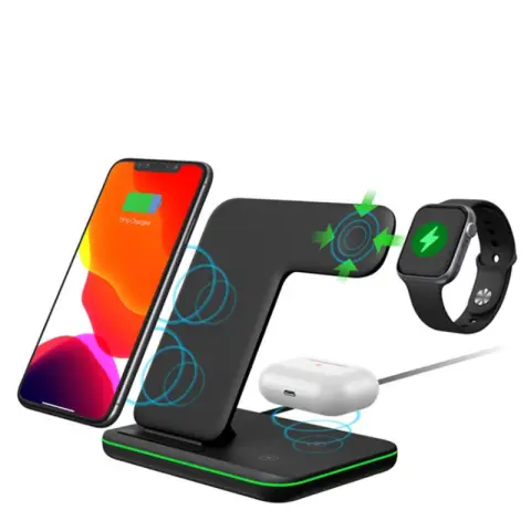 Compatible with Three-in-one Bracket Wireless Charger Mobile Phone