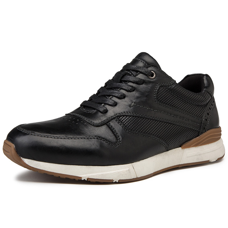 Leather Travel Shoes Top layer leather Running Shoes leather