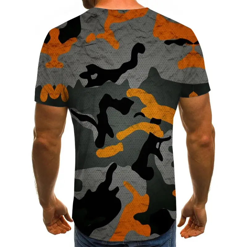 Digital Printing Men's Casual Short Sleeve