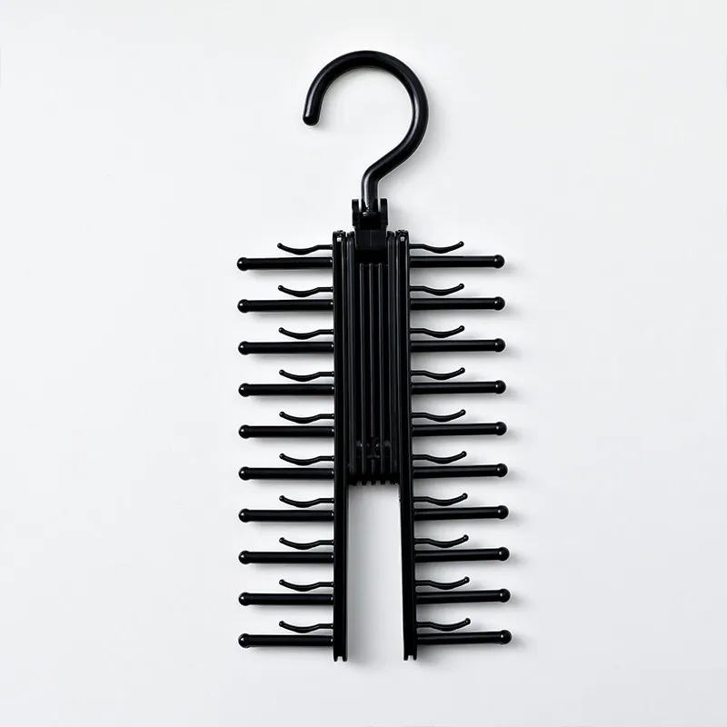 Large-Capacity Storage Multi-layer Scarf Belt Hanger - Black