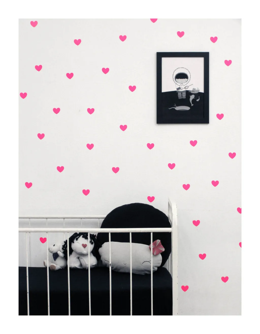 Cartoon Cute Love Wall Stickers Bedroom Stickers - Pink