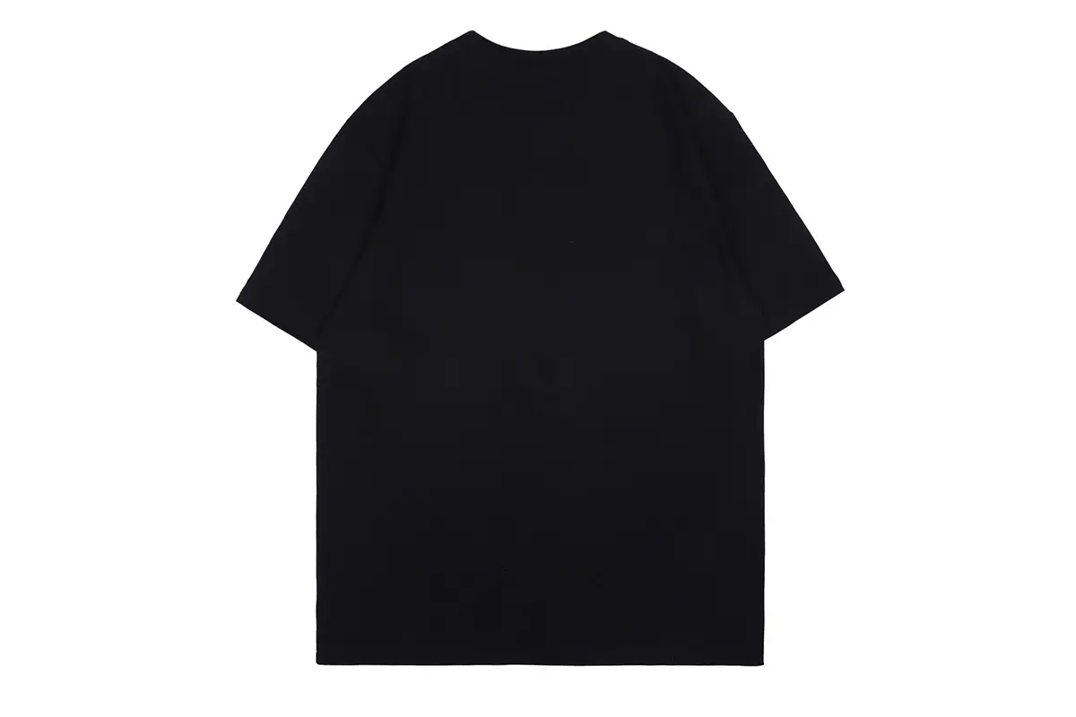 Printed Couple Round Neck Short Sleeve T-shirt