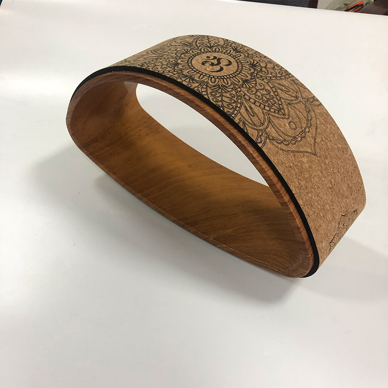 Cork Yoga Wheel Half-round Backbend Artifact Yoga Ring - Image 3