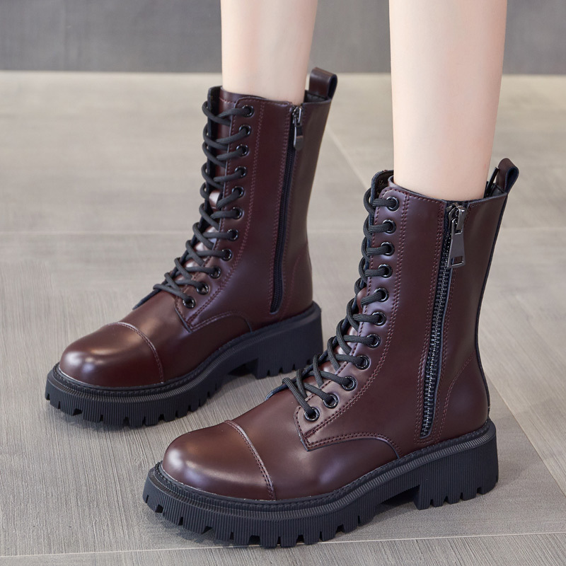 Women's Heightened Thick Bottom All-match Martin Boots