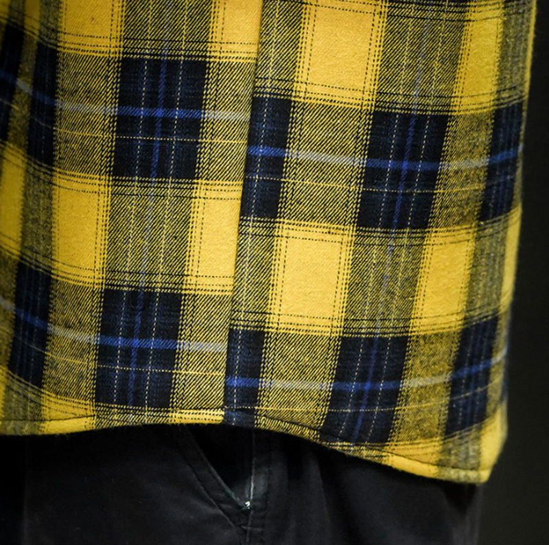 Size Black Wall Plaid Hooded Plus Velvet Thick Warm Shirt