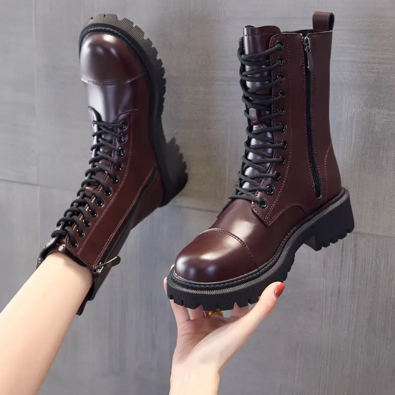 Women's Heightened Thick Bottom All-match Martin Boots