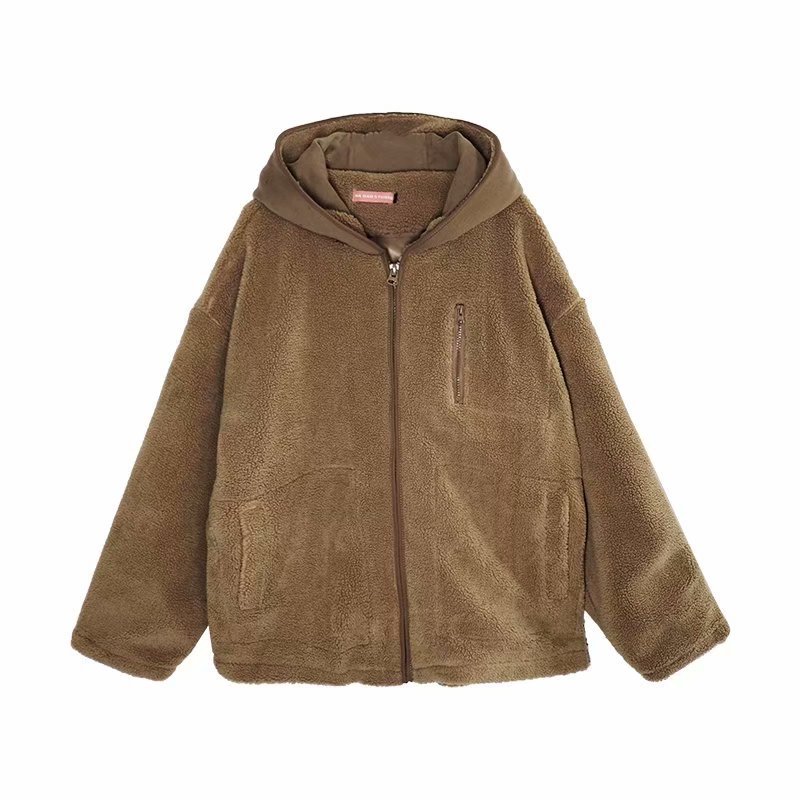 Autumn and Winter Boys Youth Lamb Wool Coat