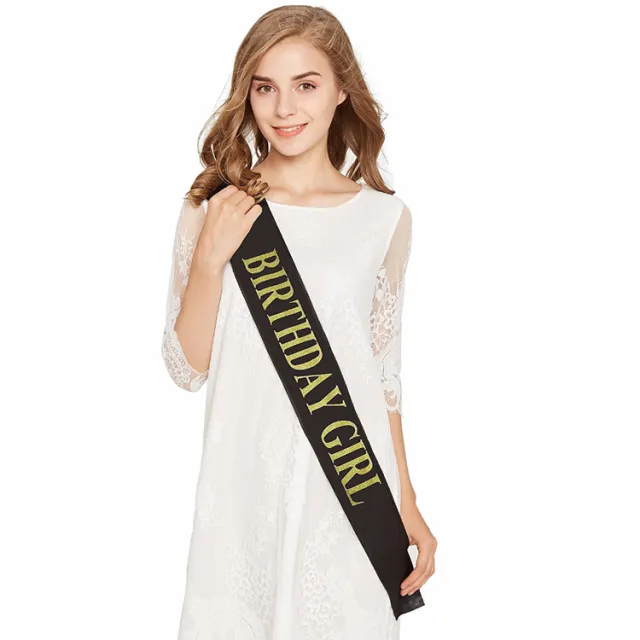 Single Layer Birthday Party Ball Etiquette Belt Black - Shop at LoveMi