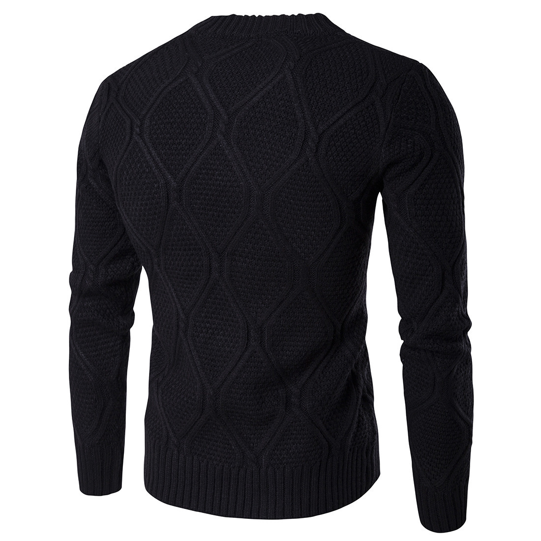 Pure Color Thick Fashion Warm Men's Sweater