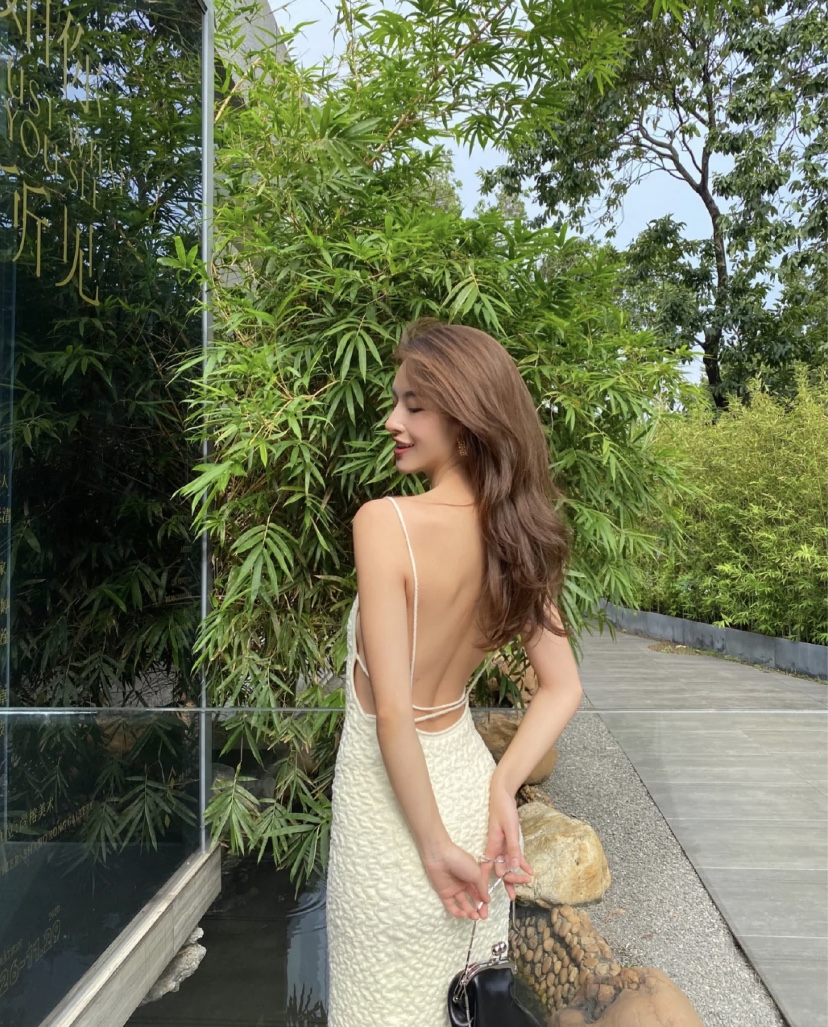 Plush Dress French Style Dress Long Dress Royal Sister Style Ladies Long Dress