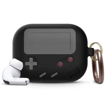 Compatible with Apple, Silicone Cover Case For Airpods Case Cover Compatible With For Airpods Pro Case Classic Game Player Design Case With Keychain – image 6