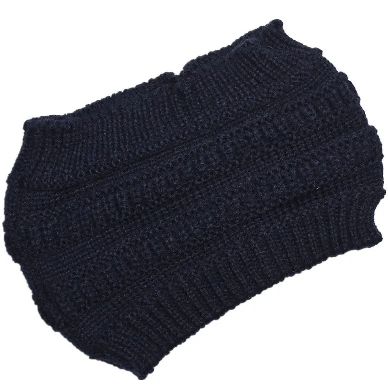 Winter Ear Protection Ladies Knitted Headband - Blue