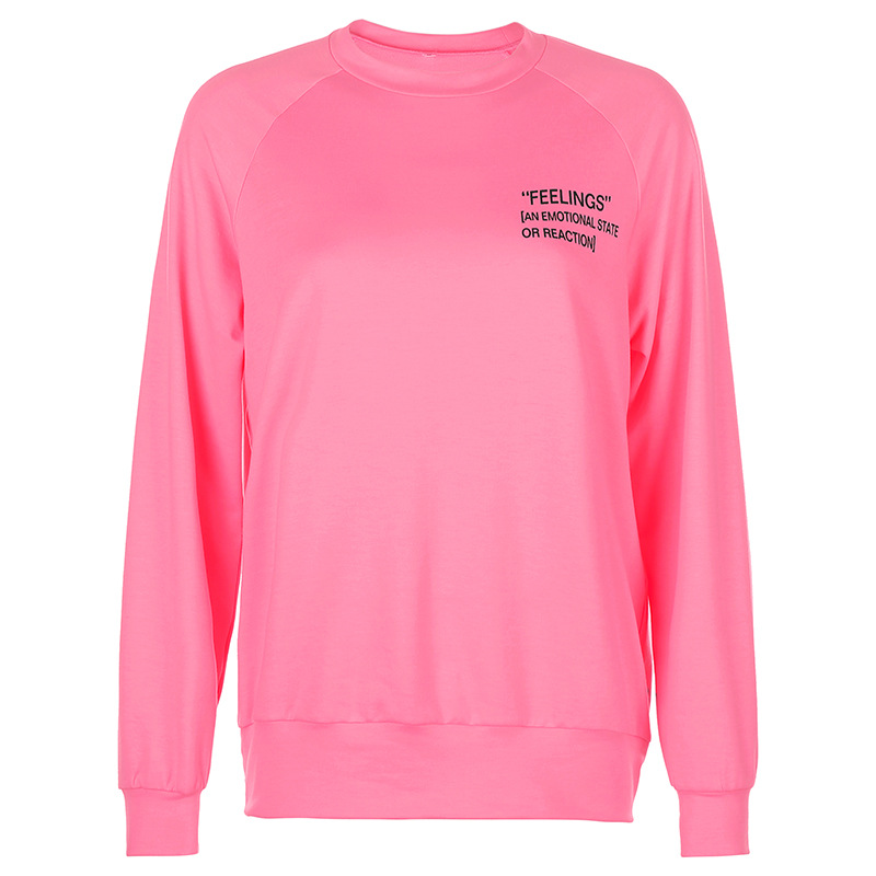 Sexy Loose Long Sleeve Sweater Casual Sports Suit