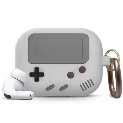 Compatible with Apple, Silicone Cover Case For Airpods Case Cover Compatible With For Airpods Pro Case Classic Game Player Design Case With Keychain – image 7