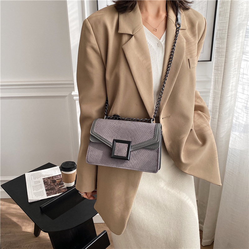 Square Crossbody Bag New High-quality Matte Leather Women's Designer