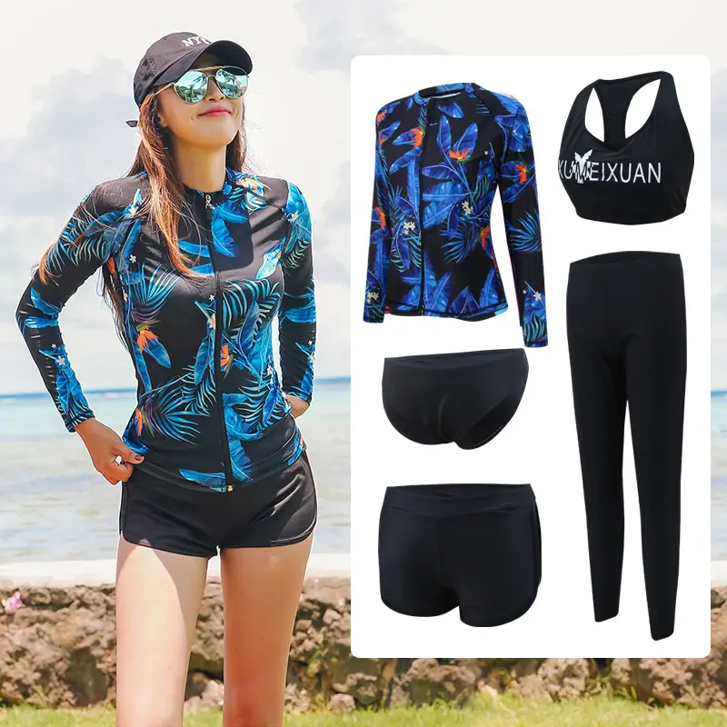 New Swimsuit, Couple Models, Female Five-Piece Suit