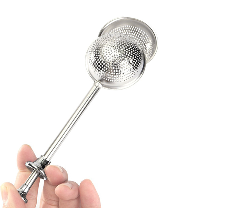 Tea bag tea leaking tea filter tea making set (silver)