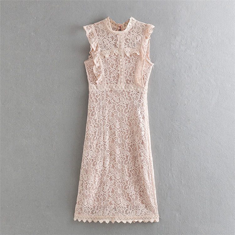 New Women's Layered Decorative Lace Dress
