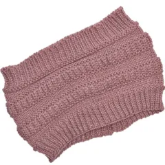 Winter Ear Protection Ladies Knitted Headband - Pink - View 1