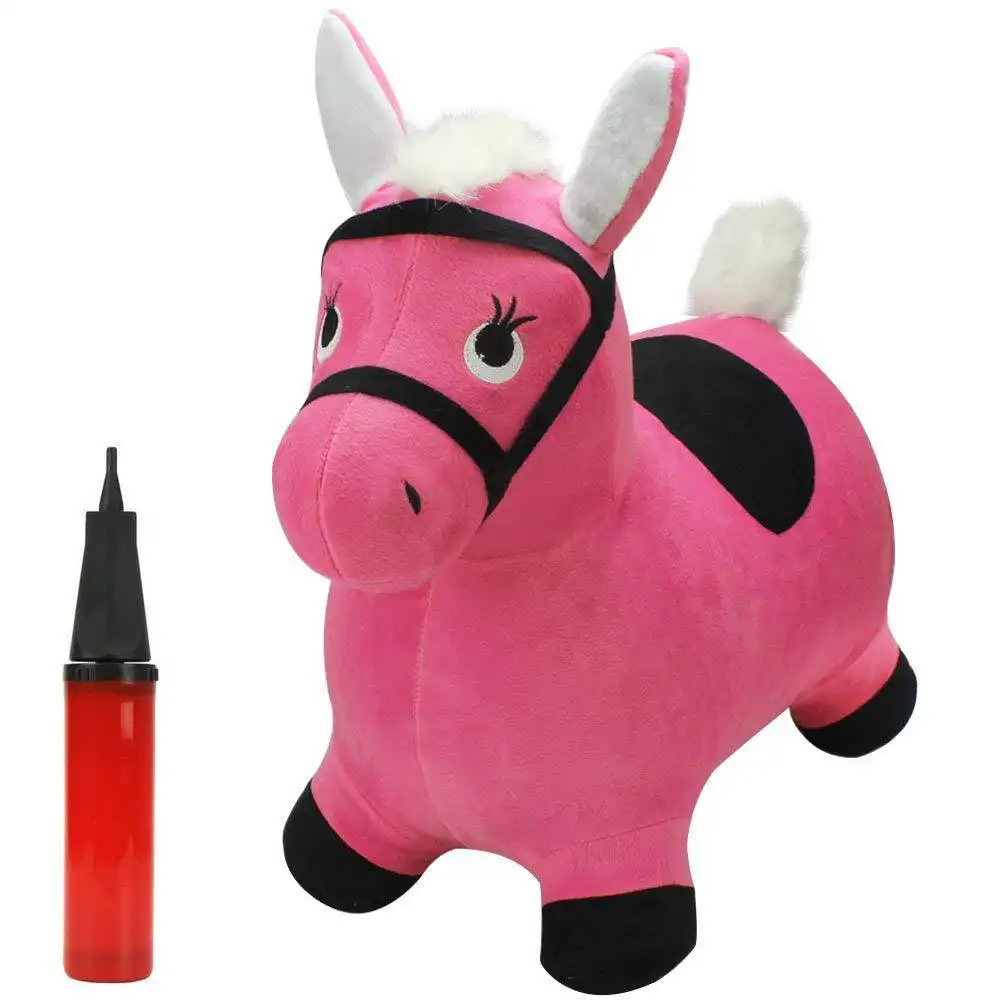 Children's Inflatable Thick Flannel Jumping Horse Cow