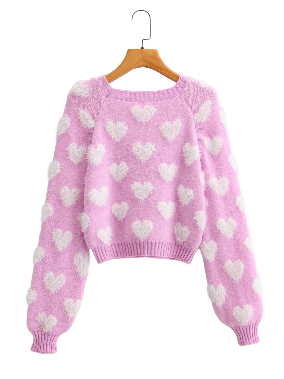 Loving Round Neck All-Match Slimming Short Sweater