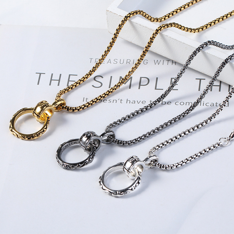 Long Letter Pendant Necklace Sweater Chain