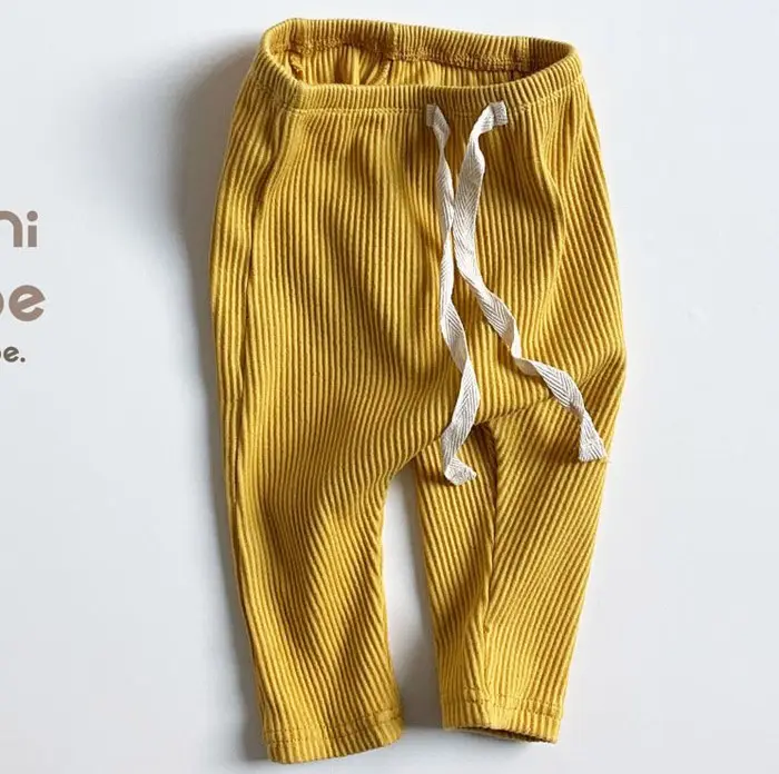 Simple and Versatile Thread Stretch Leggings for Babies