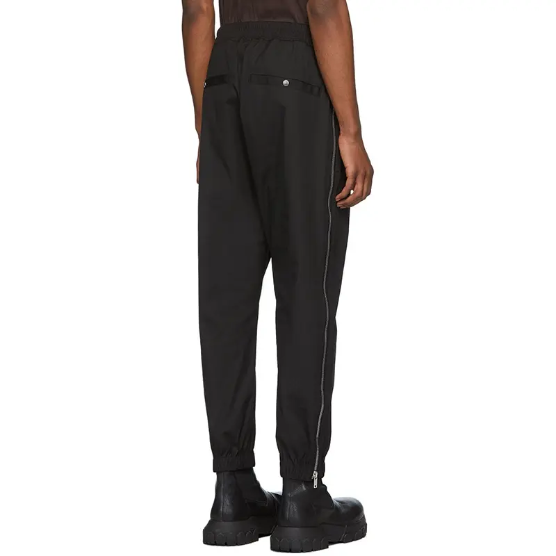 RO Style Side Zipper Casual Men's Buckle Trousers