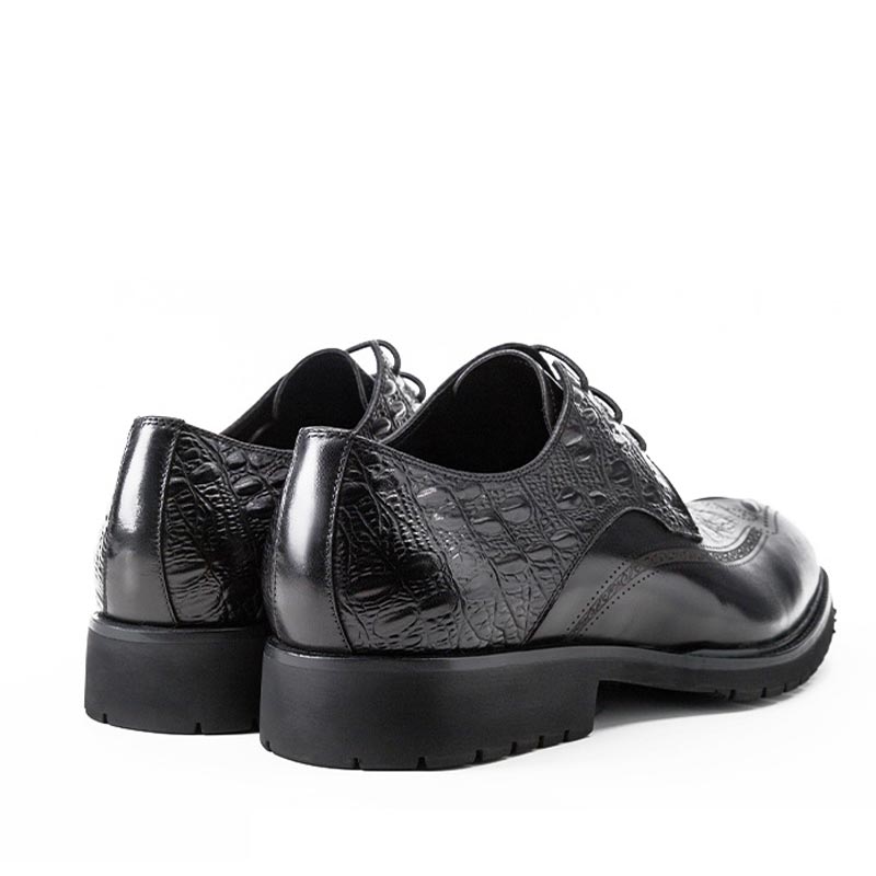 Carved Business Casual Men's Cowhide Leather Shoes