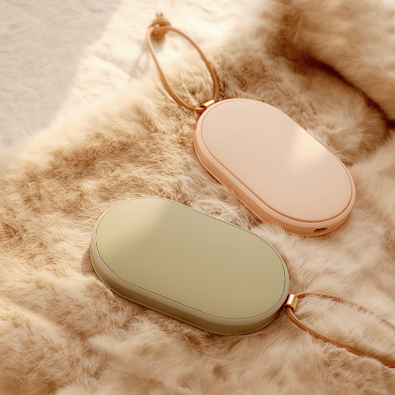 Rechargeable Electric Hand Warmer Winter Double-Side Heating Mini Pocket Power Bank - Image 4