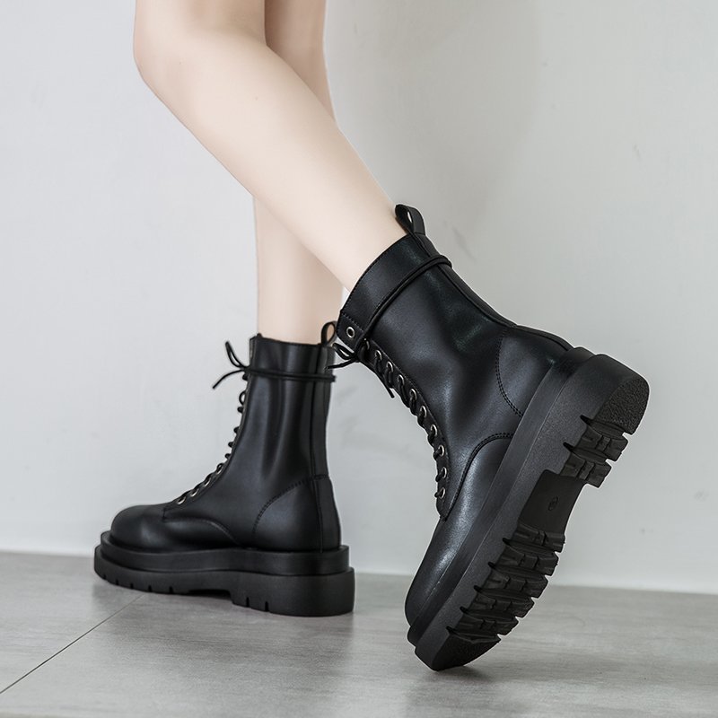 Fashion Casual Platform Thick Heel Ankle Boots