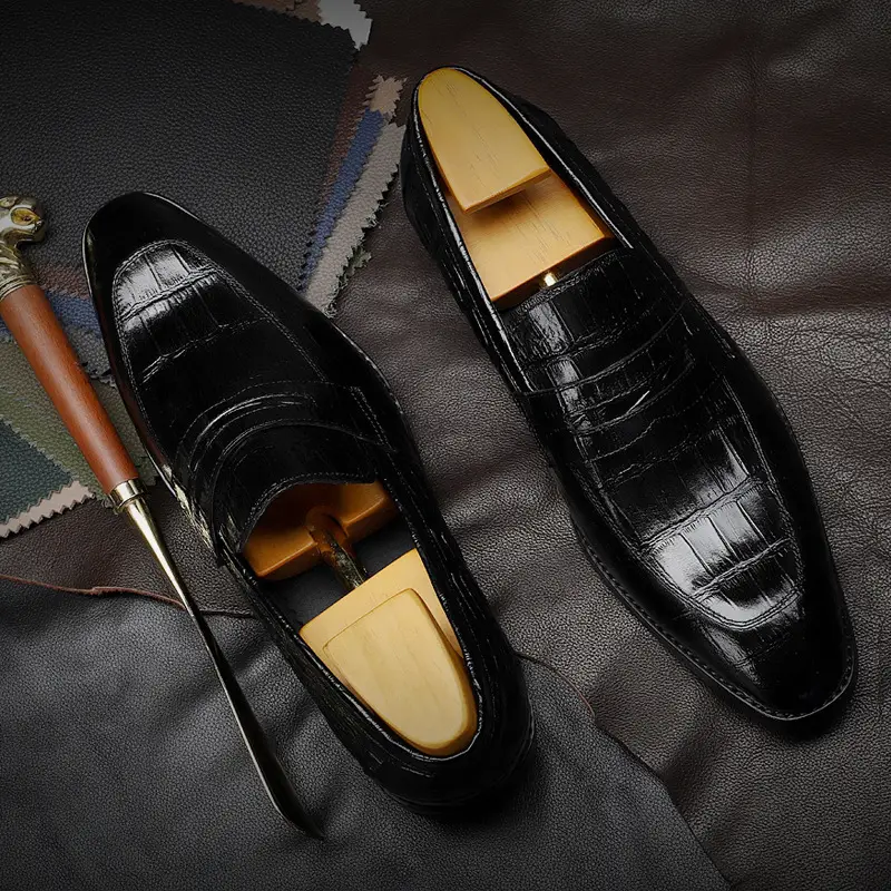 Business Set Foot Men's Cowhide Leather Shoes