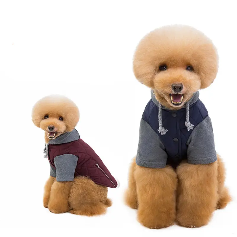 Two-Color Zipper Decoration Dog Clothes