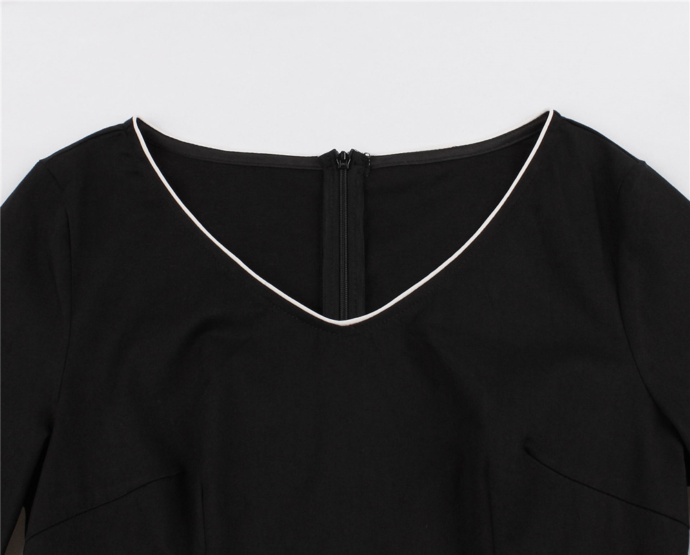 Explosive Slim Dress Short Sleeve V-neck