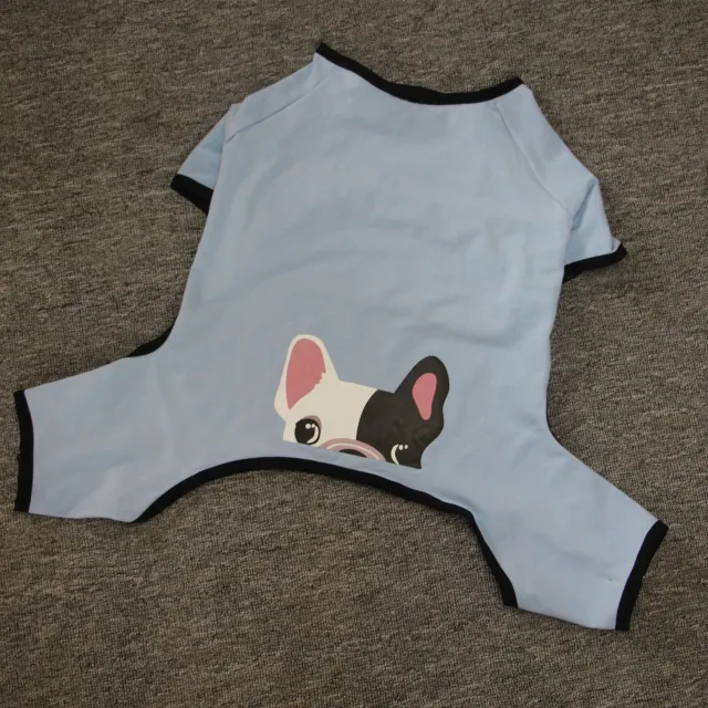 Fat Dog Four Legged Cotton Printed Pajamas Blue - Shop at LoveMi