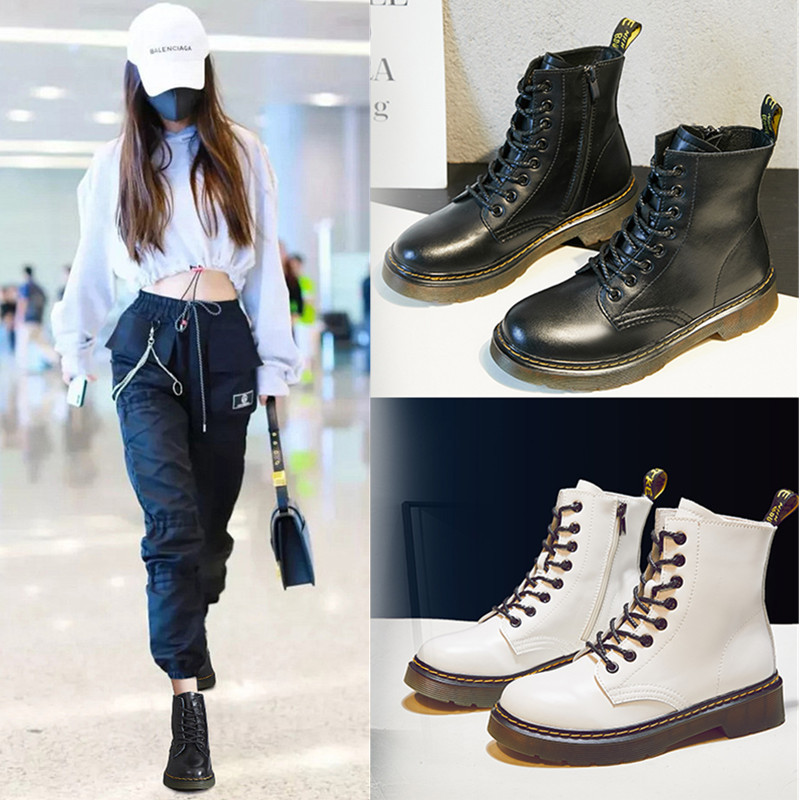 New All-Match British Style Short Boots Women