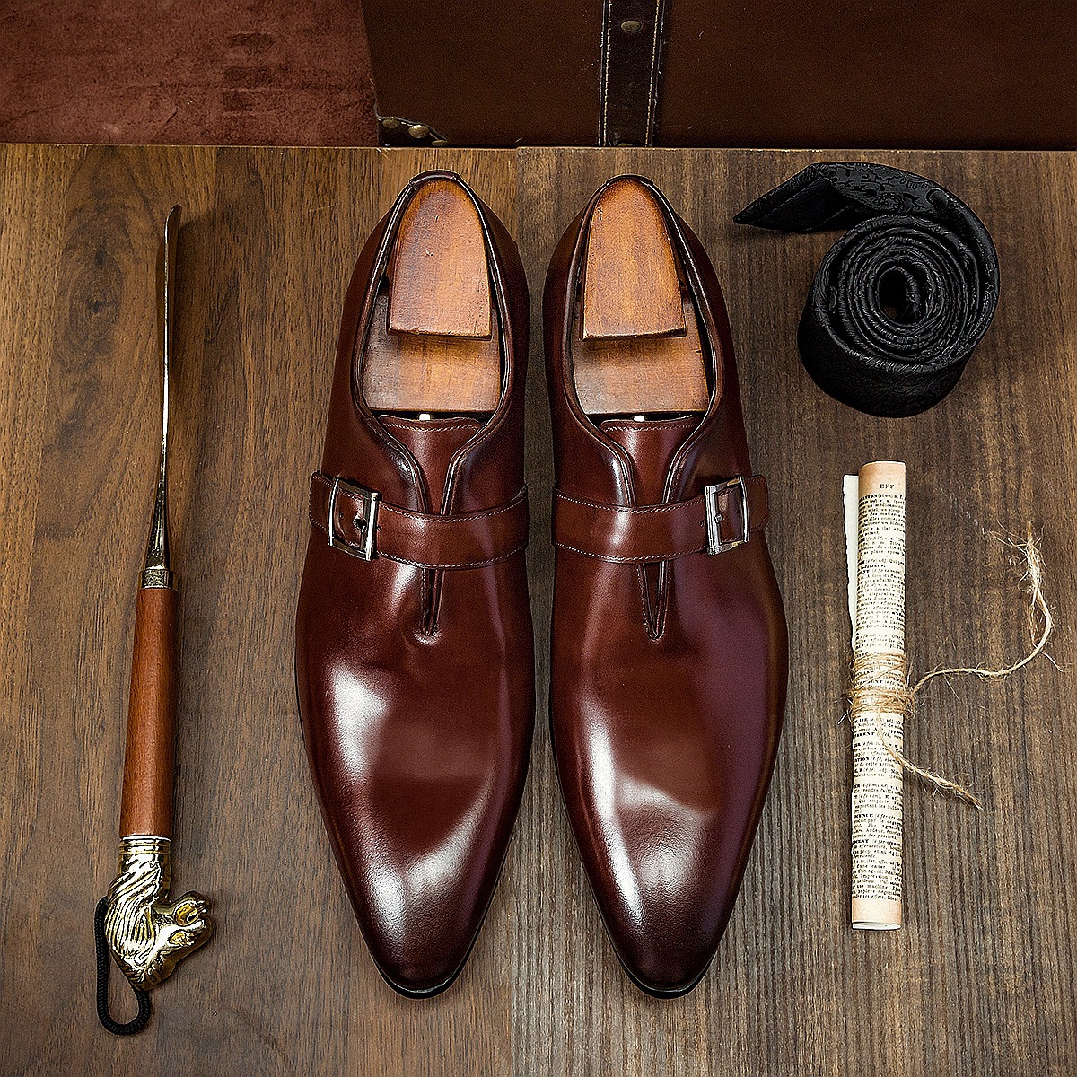 Men's Leather Penny Business Casual Shoes