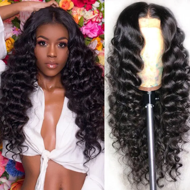 Human Hair Loose Deep Lace Frontal Wigs 13x4 Headgear - Shop at LoveMi