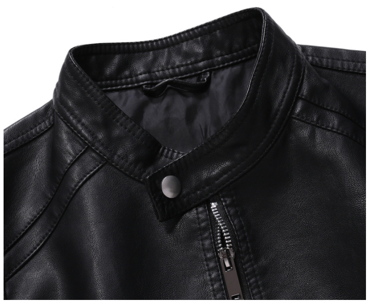 Youth Korean Slim Casual Men's Leather Jacket