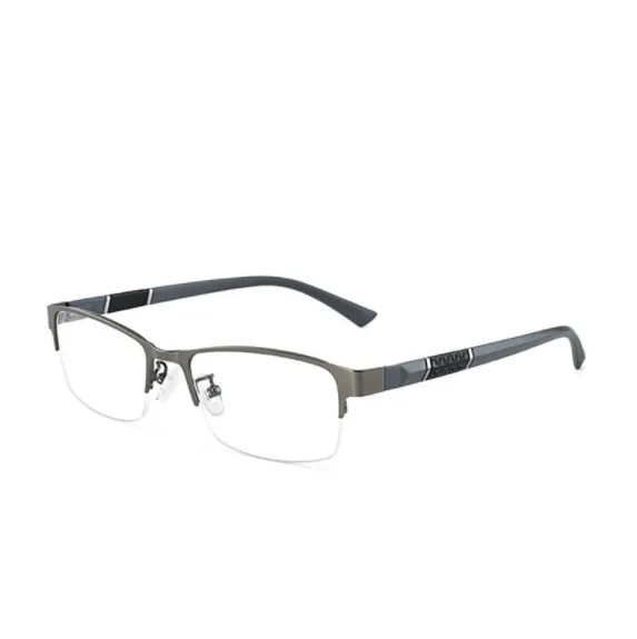Men's Business Metal Myopia Glasses Frame Gun Color - Shop at LoveMi