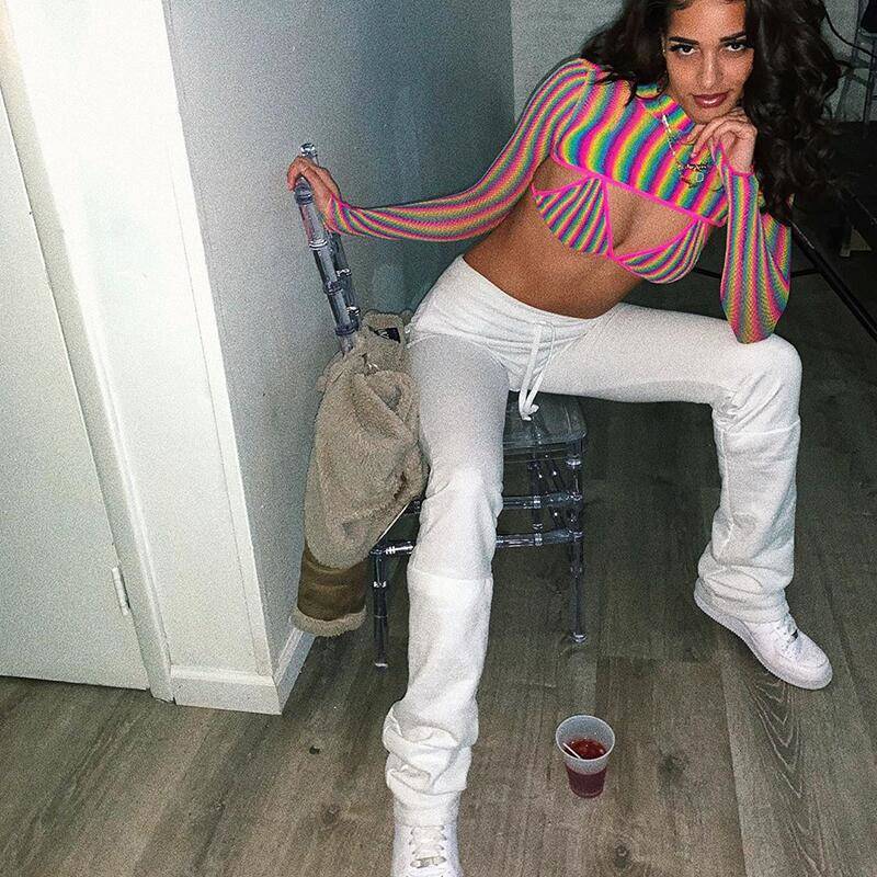 New Solid Lace Up High Waist Flared Pants Red - Shop at LoveMi