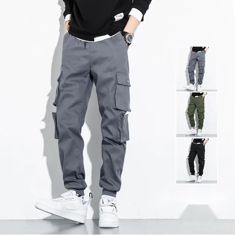 Autumn And Winter M-8 Xl Overalls Men's Loose-Fitting Pants