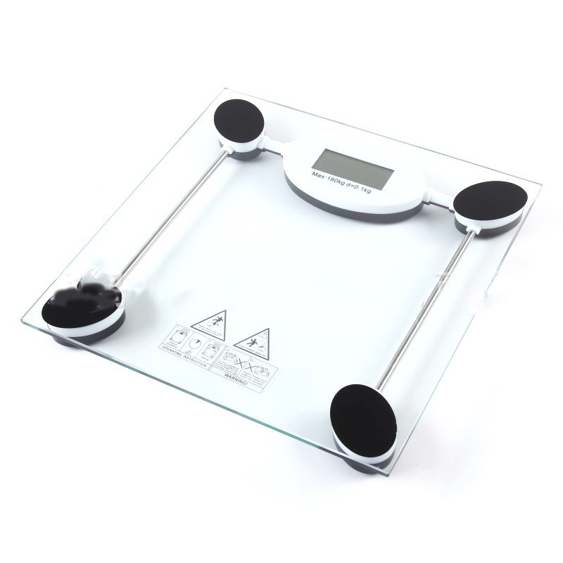 Large Screen Health Transparent Electronic Scale — Transparent