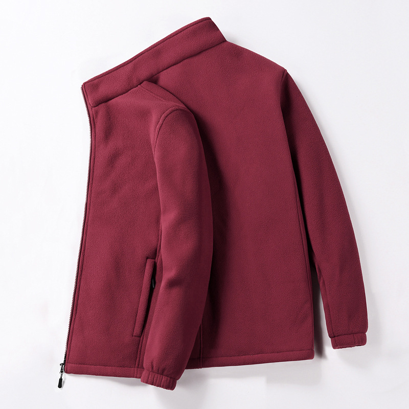 Men's Plush Fleece Coat With Extra Fat And Extra Thick Warm Sweater