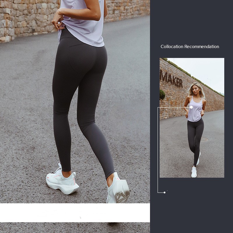 Stretch Tight Fitness Pants Autumn And Winter Grey - Shop at LoveMi