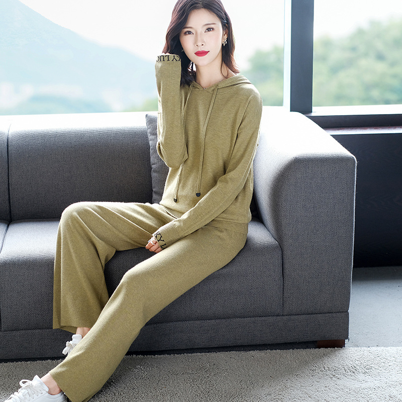 Two Piece Women's Casual Sweater Sportswear