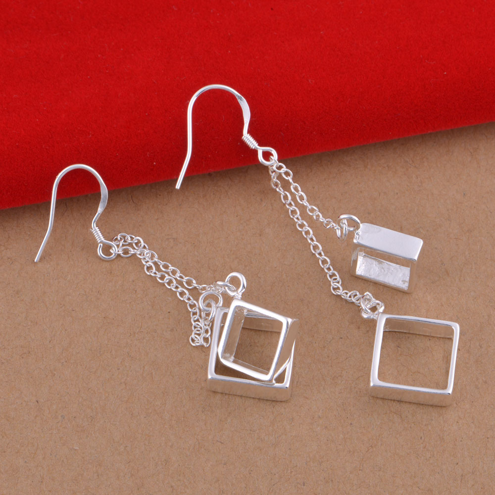 European and American Fashion 925 Sterling Silver Earrings Frosted Earrings