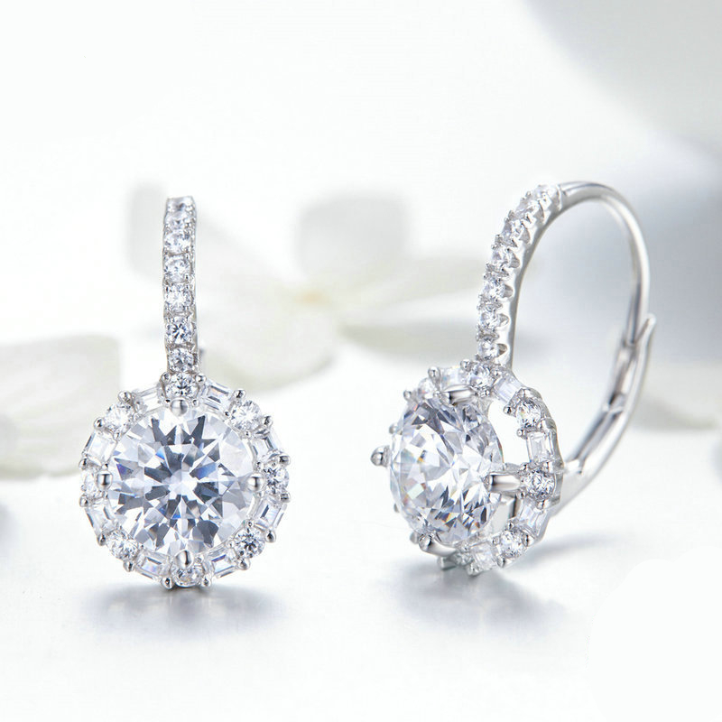 European And American Fashion Platinum-Plated Earrings