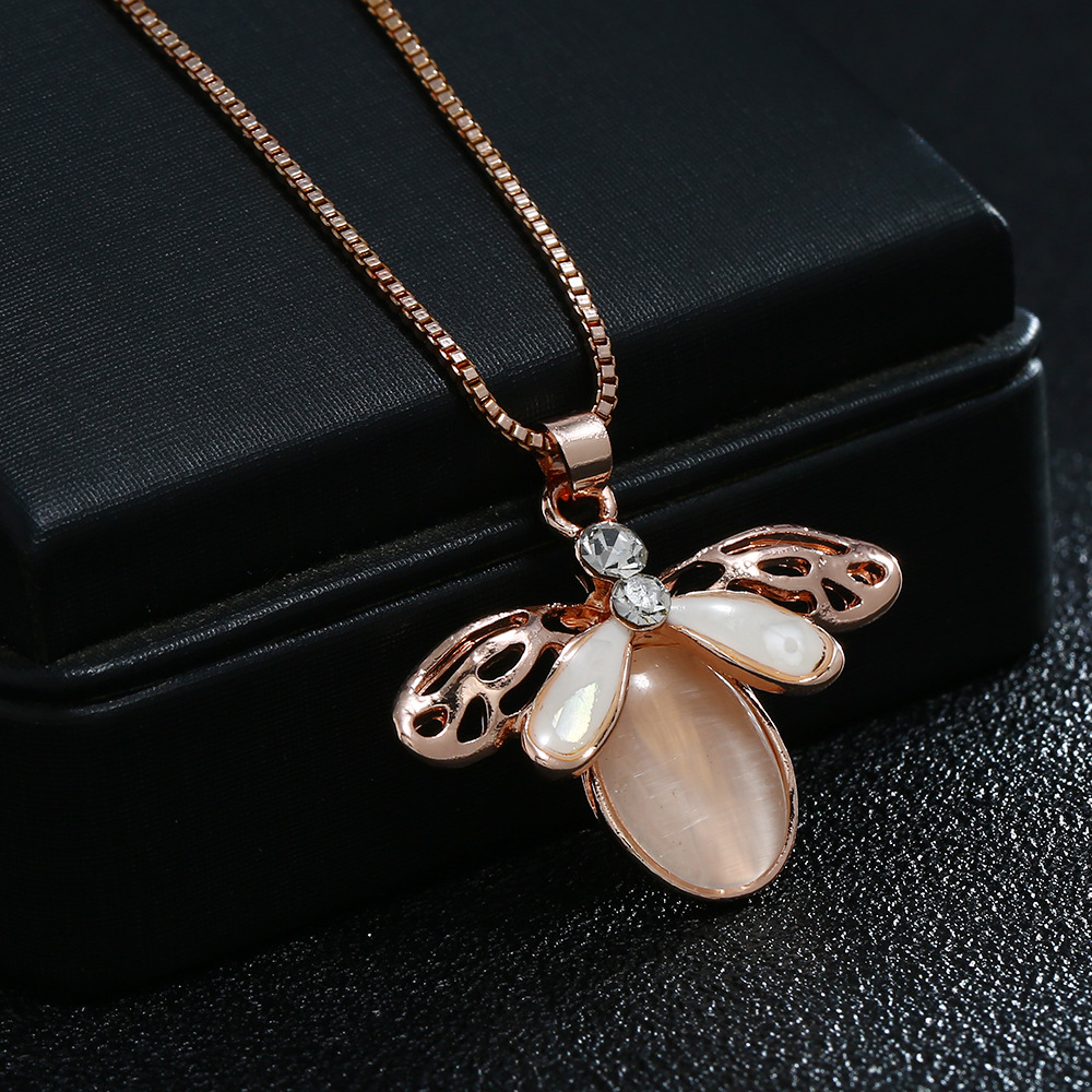 Exquisite and Elegant Water Drop Korean Zircon Necklace Earrings