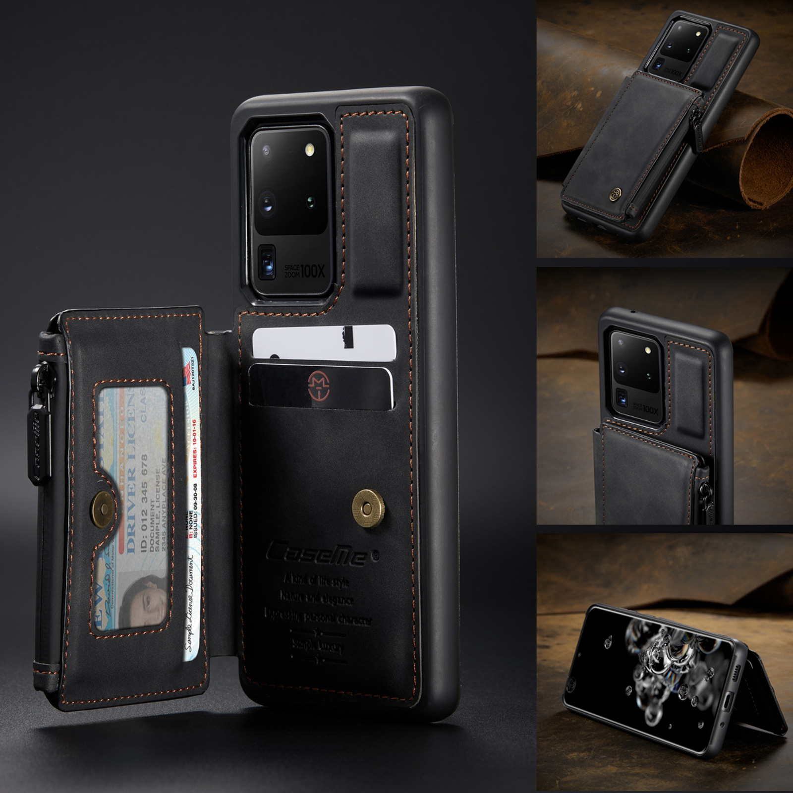 Suitable For  S20Ultra Wallet Card Phone Case